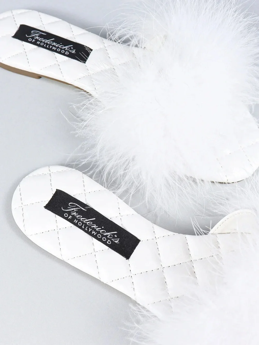 Frederick's of Hollywood Maxim Feather Flat Sandals
